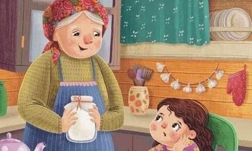 Картинка бабушка и внучка на кухне добрая