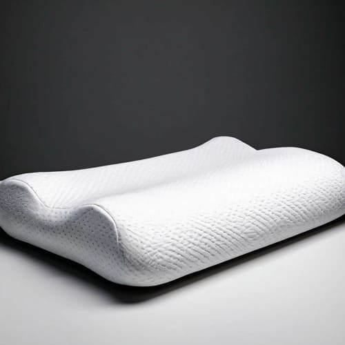 белая подушка на тёмном фоне для сна 