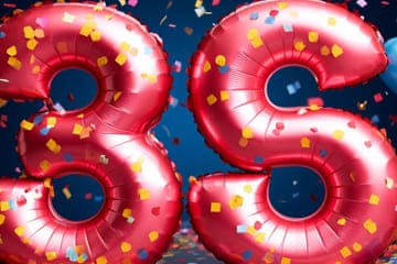 Воздушные шары 36 лет