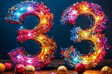 Гирлянда 33 года для любимого сына