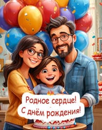 родители обнимают свою дочку