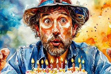 мужчина 50 лет акварель