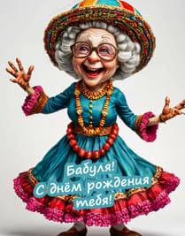 женщина бабушка танцует