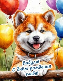 акварель рисунок собака