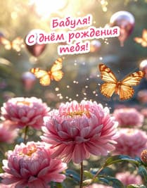 цветы георгины и бабочка