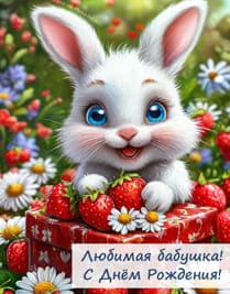 кролик на коробке