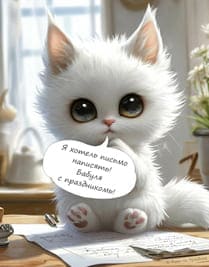 белый кот письмо