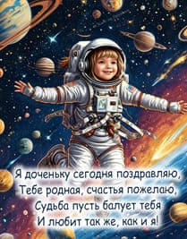 девочка в космосе