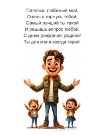 нарисованный папа