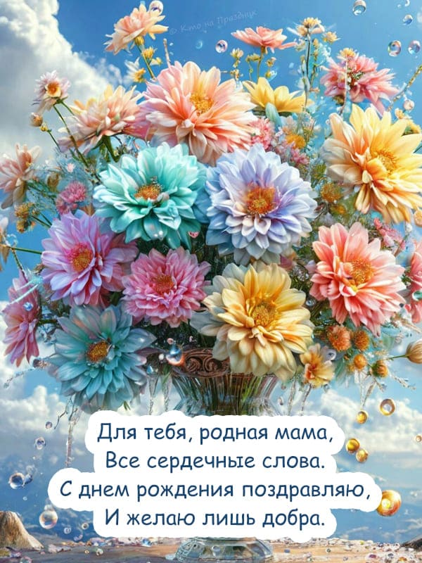 Открытка со стихами маме красивые пионы в вазе
