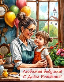 баба и девочка внучка