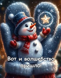 снеговик и звезда