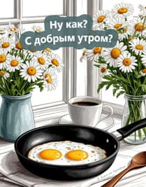 ромашки и яичница