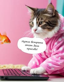 кот в пижаме