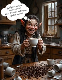 Голум и кофе