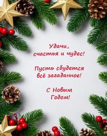 фон с ветками и шишками