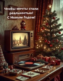 комната ссср новый год