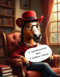 иллюстрация лошадь