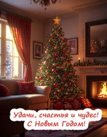 ёлка в комнате