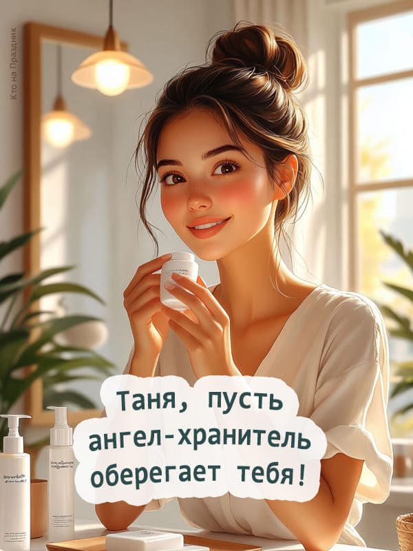 Красивая девушка делает макияж Таня