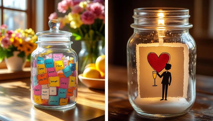 Банка с пожеланиями на день рождения