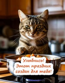 Кот и сковорода