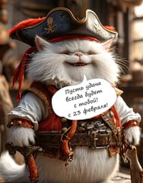 кот пират