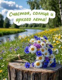 цветы летом