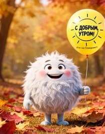 Персонаж с шаром воздушного цвета