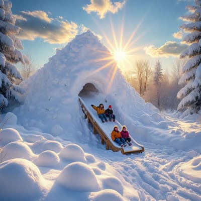 Красивая картинка зимнего пейзажа