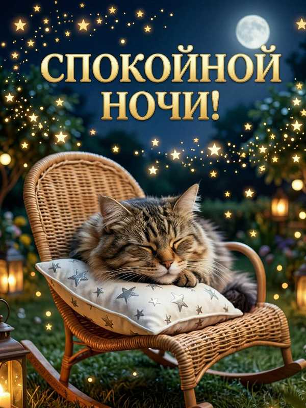 Фото пушистого кота который спит на подушке на кресле кочалки