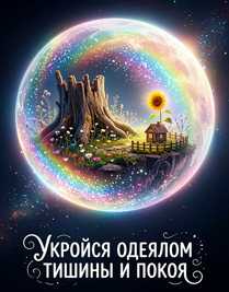 Мыльный пузырь в космосе внутри дом и пень