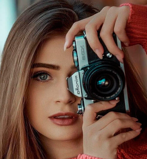 Аватар для девушки с фотоаппаратом   