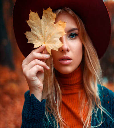 Фотки на аватарку девушки кленовый листок   