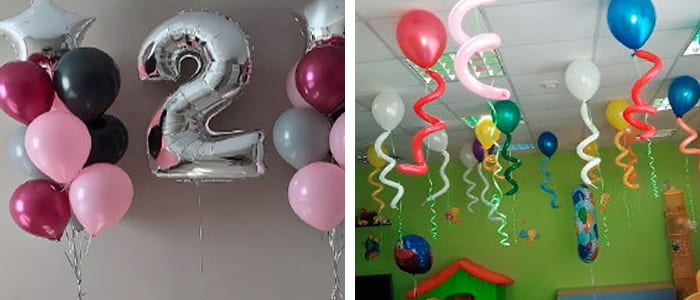 воздушные шары примеры на день рождения